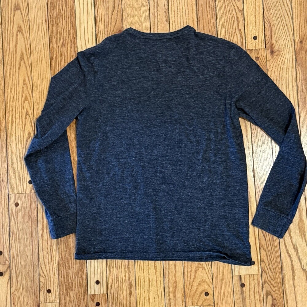Polo Ralph Lauren Men’s Medium Gray Long Sleeve Pocket T-Shirt Pony Logo Casual - Picture 2 of 9